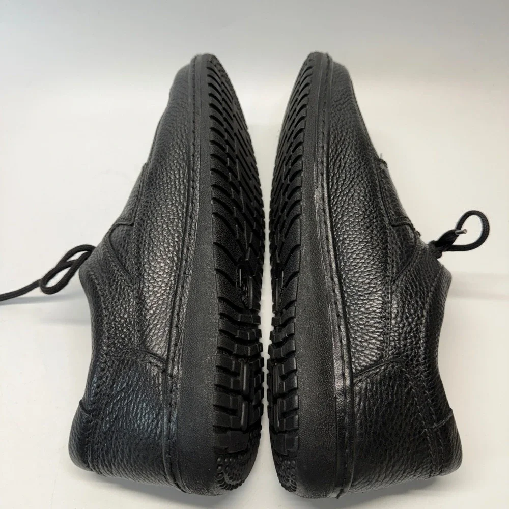 Mephisto Trampolins Shoes Mens 11.5 Black Pebble Grain Leather Comfort